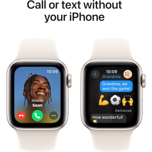 Apple Watch SE (2nd Gen) [GPS 40mm] Smart Watch w/Starlight Aluminum Case & Starlight Sport Band - S/M.