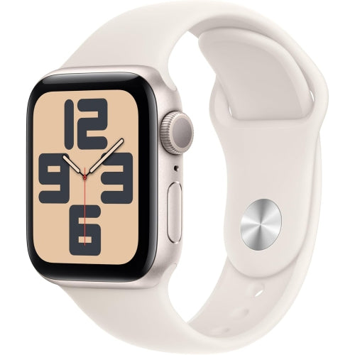 Apple Watch SE (GPS) - 2nd generation - 40 mm - starlight aluminum - smart watch with sport band - band size: M/L