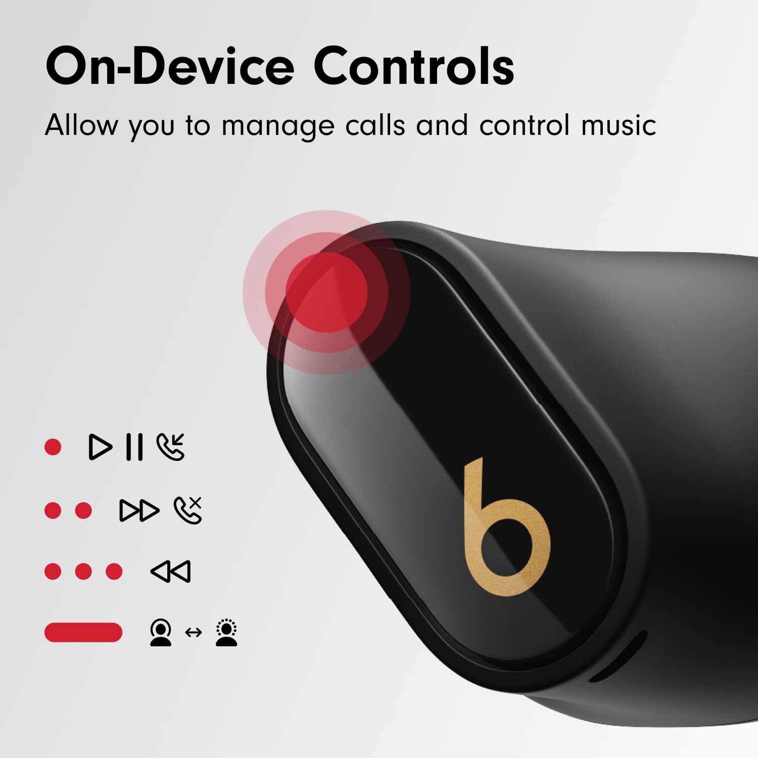 Beats Studio Buds + | True Wireless Noise Cancelling Earbuds, Enhanced Apple & Android Compatibility, Built-in Microphone, Sweat Resistant Bluetooth Headphones, Spatial Audio - Black