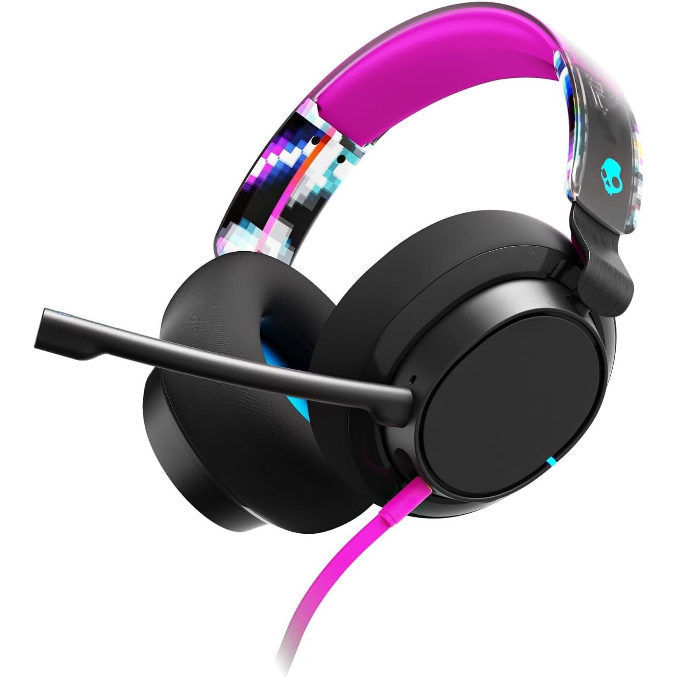 Skullcandy SLYR Pro Multi-Platform Wired Gaming Headset, Removable Mic, Lightweight Design, Ultra-Soft Memory Foam Ear Cushions, Mute and Volume Controls, PC, Xbox, PlayStation - Black Digi-Hype - Open Box