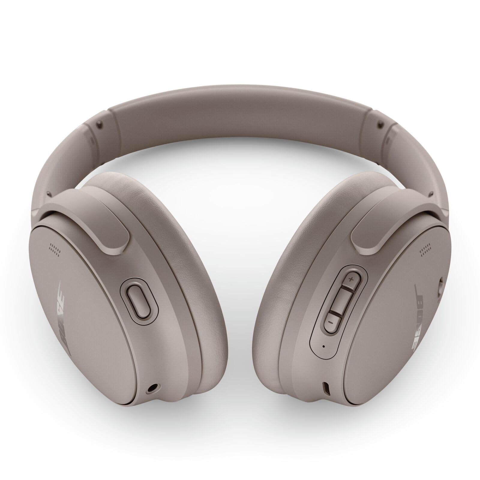 Bose QuietComfort Headphones - Wireless Bluetooth Headphones, Active Over Ear Noise Cancelling and Mic, USB-C Charging, Deep Bass, Up to 24 Hours of Playtime, Sandstone