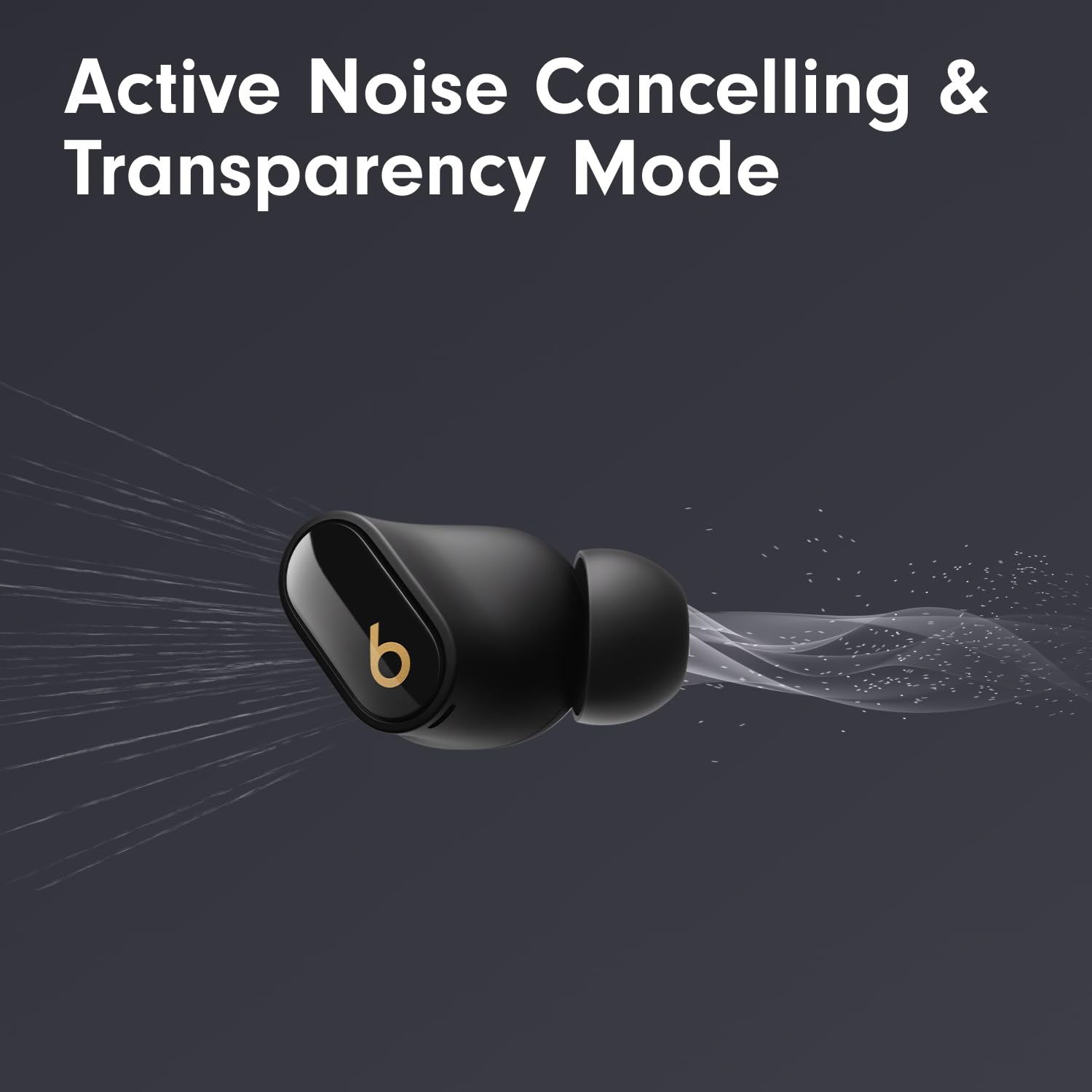 Beats Studio Buds + | True Wireless Noise Cancelling Earbuds, Enhanced Apple & Android Compatibility, Built-in Microphone, Sweat Resistant Bluetooth Headphones, Spatial Audio - Black