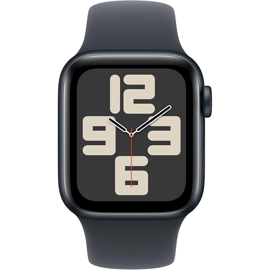 Apple Watch SE (2nd Gen) [GPS 40mm] Smartwatch with Midnight Aluminum Case with Midnight Sport Band S/M. Fitness and Sleep Trackers, Crash Detection, Heart Rate Monitor, Retina Display