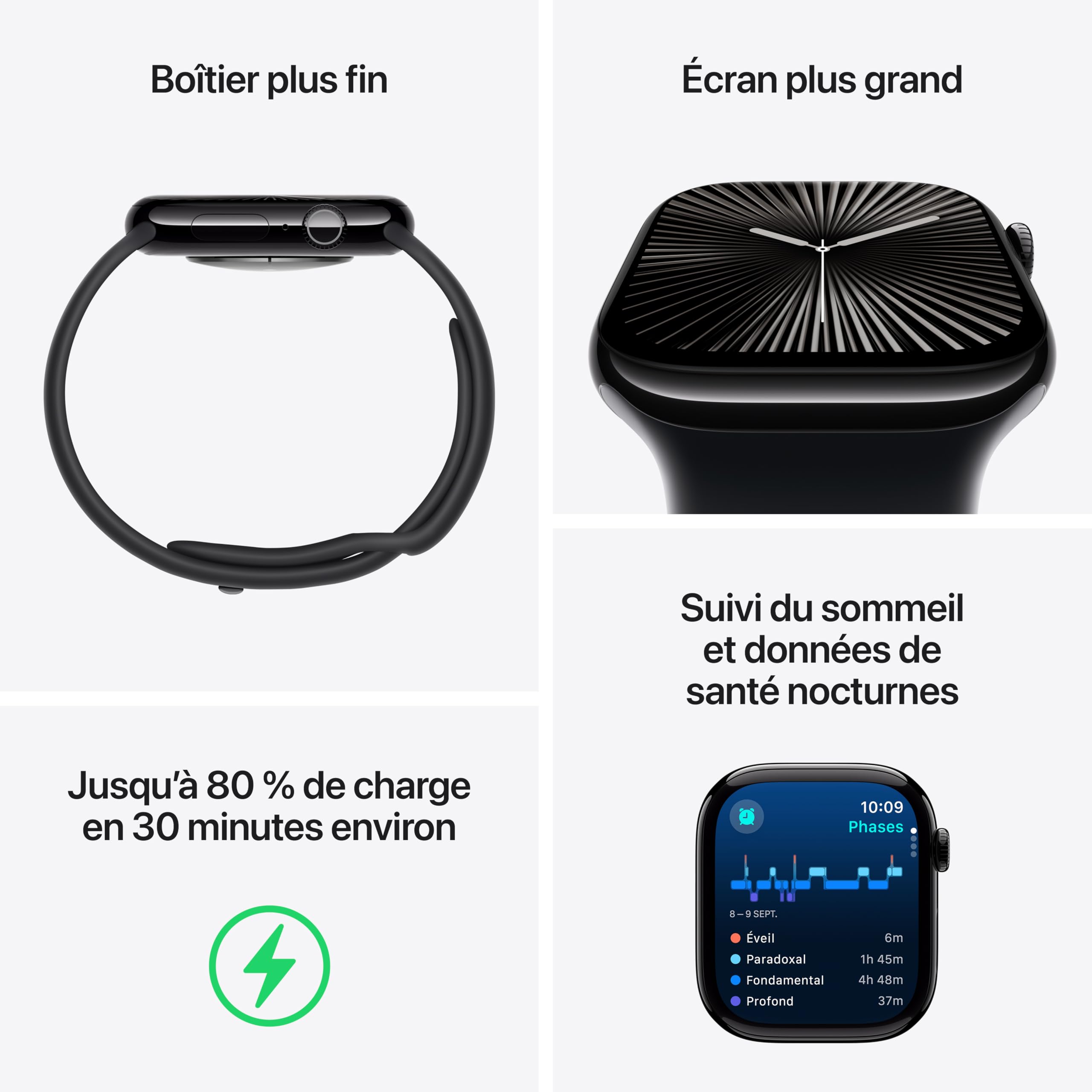 Apple Watch Series 10 [GPS 42mm] Smartwatch with Rose Gold Aluminium Case with Light Blush Sport Band. Fitness Tracker, ECG App, Always-On Retina Display, Water-Resistant - S/M