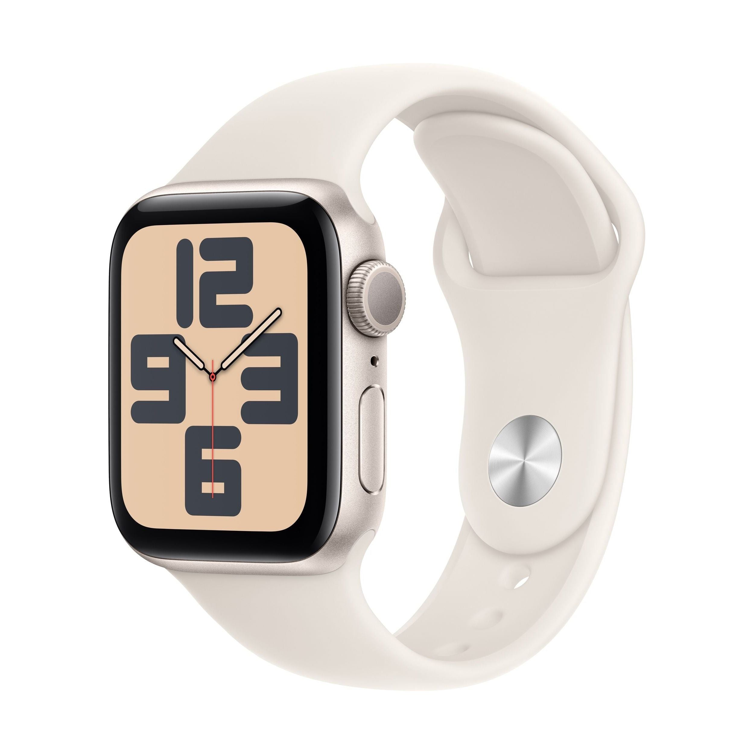 Apple Watch SE 2nd Gen (GPS) 40mm Starlight with Starlight Sport Band - M/L - New
