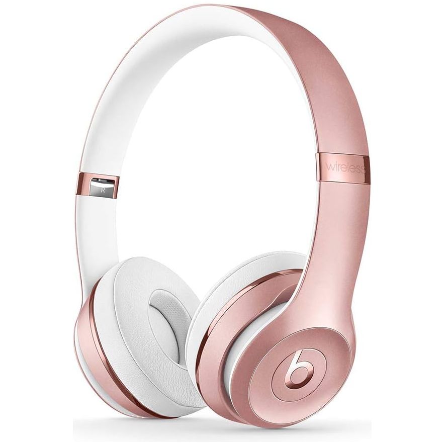 Beats Solo3 Wireless On-Ear Headphones - Apple W1 Headphone Chip, Class 1 Bluetooth, 40 Hours of Listening Time, Built-in Microphone - Rose Gold - Brand New