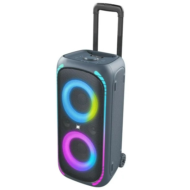 Open Box - onn. Bluetooth Wireless Party Speaker with Multicolour LED Lighting, 12 Hours Playtime