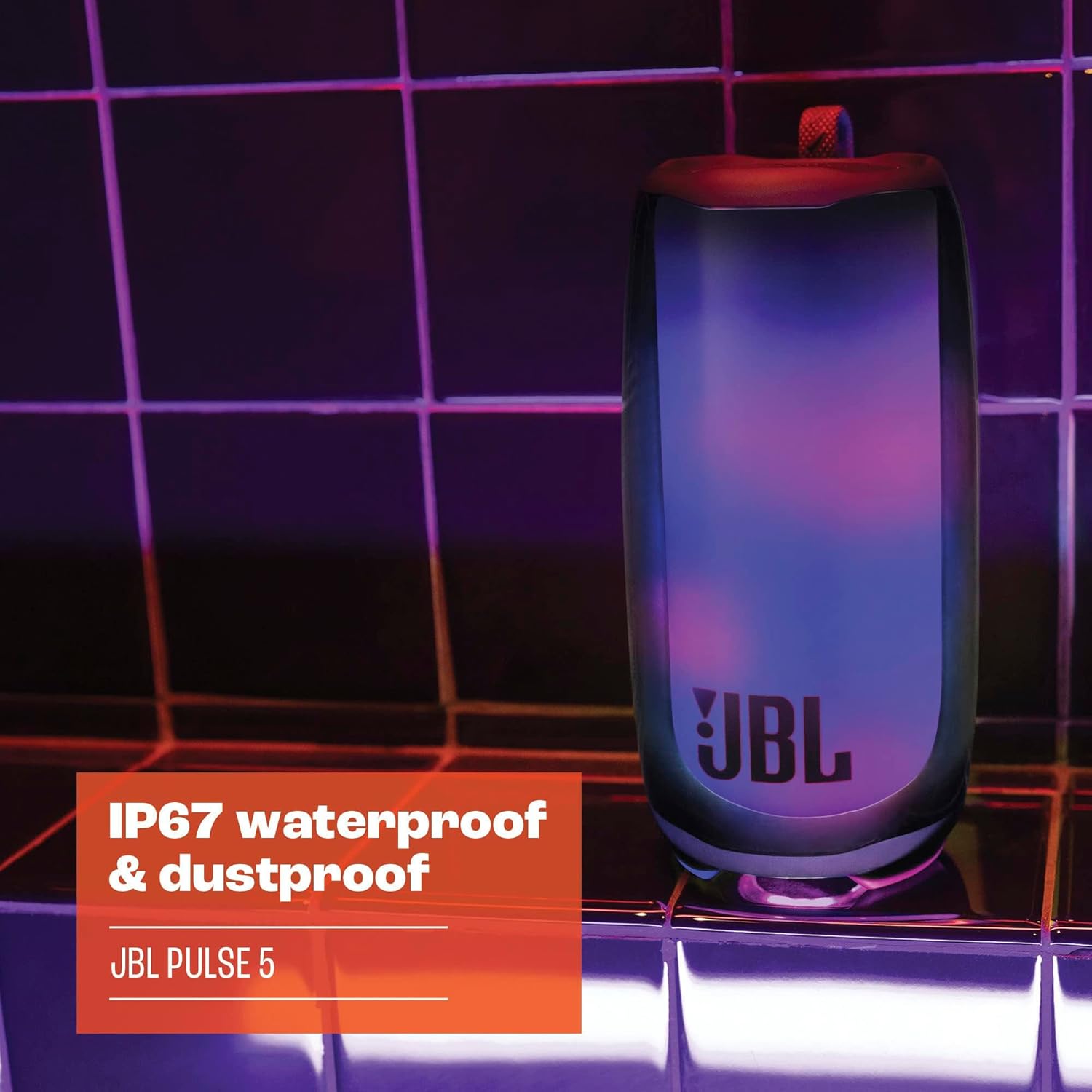 JBL Pulse 5 - Portable Bluetooth Speaker with Dazzling Lights and JBL Original Pro Sound , Black - Open Box